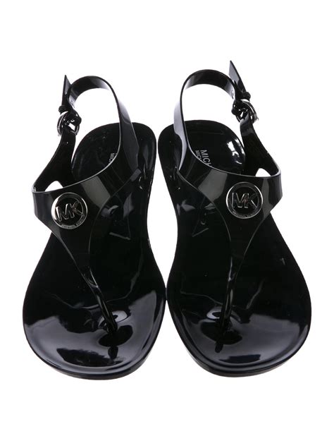 michael kors sandals jelly|michael kors jelly thong sandals.